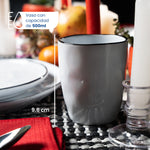 Cargue la imagen en el visor de la galería, Vajilla de Cerámica Brema Chefmaker 12 Piezas para 4 personas Blanco con Filo Negro