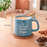 Cargue la imagen en el visor de la galería, Set 4 Tazas de Cerámica Chefmaker PUEBLA 300 ml New Bone con Frases