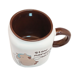 Cargue la imagen en el visor de la galería, Set De 4 Tazas Capibara Lux Chefmaker de Cerámica Grabado 428ml (Slow)