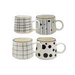 Cargue la imagen en el visor de la galería, Chefmaker Set Juego de 4 Tazas Dalmata de 400ml c/u con grabado - Chefmaker.com.mx