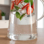 Cargue la imagen en el visor de la galería, Jarra Vidrio Agua de 1.8L Vidrio de Borosilicato de Alta resistencia Con Tapa de Acero Inoxidable y Filtro - Chefmaker.com.mx