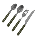 Cargue la imagen en el visor de la galerĂa, Juego de cubiertos Saori Chefmaker De Acero Inoxidable Con Mango de Plástico Para 4 personas - Chefmaker.com.mx
