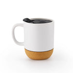 Cargue la imagen en el visor de la galería, Set de 3 CORK MUGS Chefmaker de Cerámica con Corcho 300ml y tapa - Chefmaker.com.mx