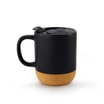 Cargue la imagen en el visor de la galería, Set de 3 CORK MUGS Chefmaker de Cerámica con Corcho 300ml y tapa - Chefmaker.com.mx