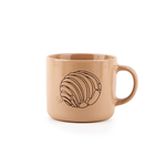 Cargue la imagen en el visor de la galería, Set De 4 Taza Bakery Beige Chefmaker de Cerámica Grabado Concha 400ml - Chefmaker.com.mx