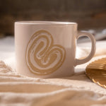 Cargue la imagen en el visor de la galería, Set De 4 Taza Bakery Blanca Chefmaker de Cerámica Grabado Orejita 400ml - Chefmaker.com.mx