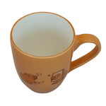 Cargue la imagen en el visor de la galería, Set De 4 Taza CAPIBARA - SETN Chefmaker de Cerámica Grabado 350ml Naranja - Chefmaker.com.mx