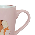 Cargue la imagen en el visor de la galería, Set De 4 Taza CAPIBARA - SETRS Chefmaker de Cerámica Grabado 350ml Rosa - Chefmaker.com.mx