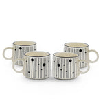 Cargue la imagen en el visor de la galería, Set de 4 Taza DALMATA PR - SET Chefmaker de Cerámica Grabado 400ml - Chefmaker.com.mx