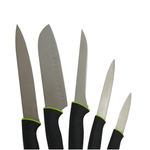 Cargue la imagen en el visor de la galería, Set de 5 Cuchillos Canada Chefmaker Acero Inoxidable Con Base Magnética Cubiertos - Chefmaker.com.mx