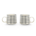 Cargue la imagen en el visor de la galería, Set de 6 Taza DALMATA SET Chefmaker de Cerámica Grabado 400ml - Chefmaker.com.mx