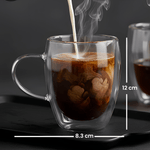 Cargue la imagen en el visor de la galería, Set de 6 Tazas Brusela Chefmaker de Cristal Transparente 350ml - Chefmaker.com.mx