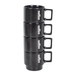 Cargue la imagen en el visor de la galería, Set Juego de 4 Tazas apilables con rack Romina - Chefmaker.com.mx