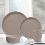 Cargue la imagen en el visor de la galería, Vajilla 16 piezas Adara BG - Chefmaker.com.mx