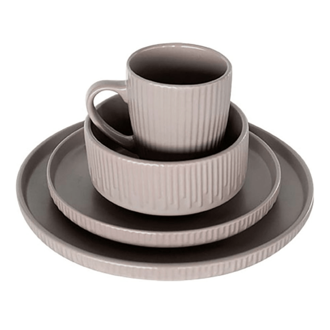 Vajilla 16 piezas Adara BG - Chefmaker.com.mx