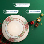 Cargue la imagen en el visor de la galería, Vajilla de Cerámica Nochebuena Chefmaker Navideña 12 Piezas 4 Personas - Chefmaker.com.mx