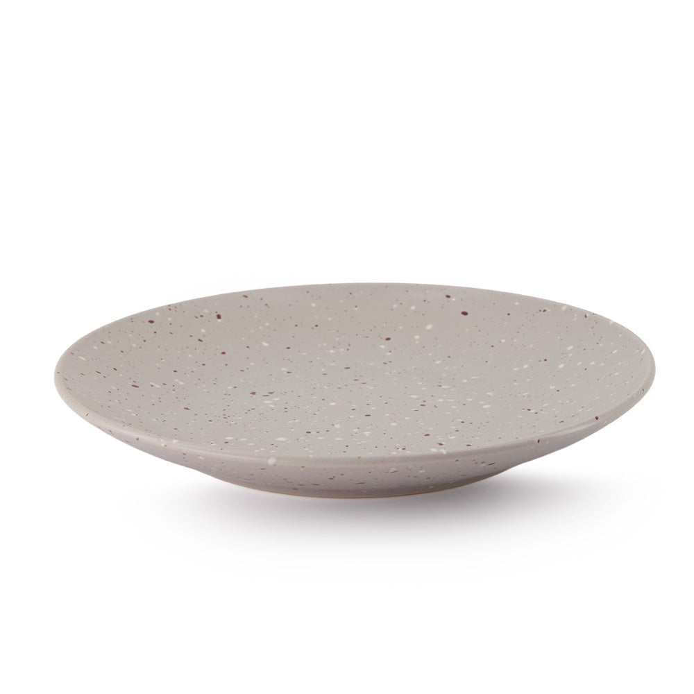 Vajilla de CerĂĄmica Phoenix Chefmaker 16 piezas 4 Personas Gris Salpiado - Chefmaker.com.mx