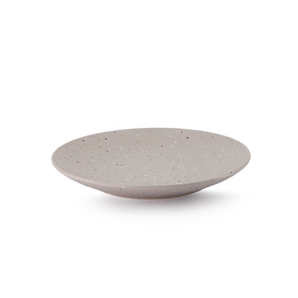 Vajilla de CerĂĄmica Phoenix Chefmaker 16 piezas 4 Personas Gris Salpiado - Chefmaker.com.mx