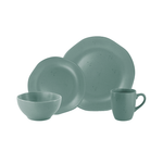 Cargue la imagen en el visor de la galería, Vajilla de Cerámica Tahoe O Chefmaker de 16 Piezas para 4 Personas Verde - Chefmaker.com.mx