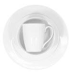 Cargue la imagen en el visor de la galería, Vajilla de Porcelana Quebec Chefmaker para 4 Personas 16 Piezas Color Blanco - Chefmaker.com.mx