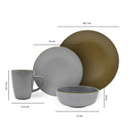 Cargue la imagen en el visor de la galería, Vajilla 16 piezas Cloe - Chefmaker.com.mx