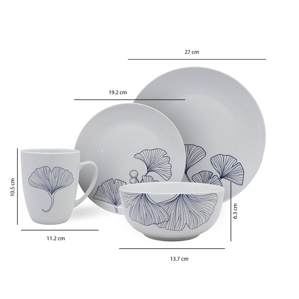 Vajilla 16 piezas Mica - Chefmaker.com.mx