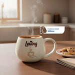 Cargue la imagen en el visor de la galería, Set de 4 Tazas Loving-set Chefmaker De Cerámica Grabado de 500ml
