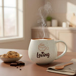 Cargue la imagen en el visor de la galería, Set de 4 Tazas Loving-set Chefmaker De Cerámica Grabado de 500ml
