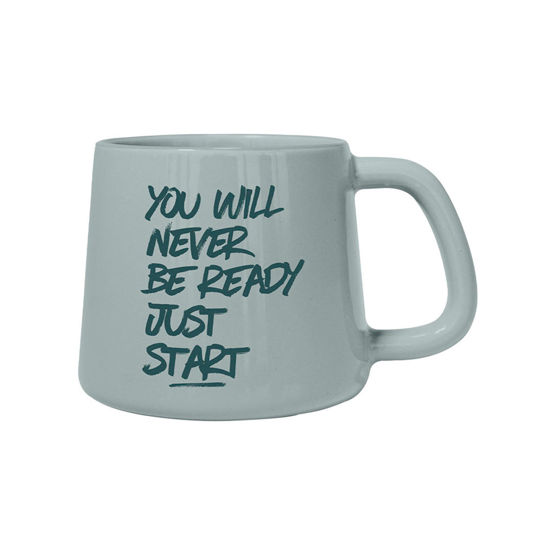Set 4 Tazas de Cerámica Chefmaker PUEBLA 300 ml New Bone con Frases