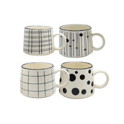 Chefmaker Set Juego de 4 Tazas Dalmata de 400ml c/u con grabado - Chefmaker.com.mx