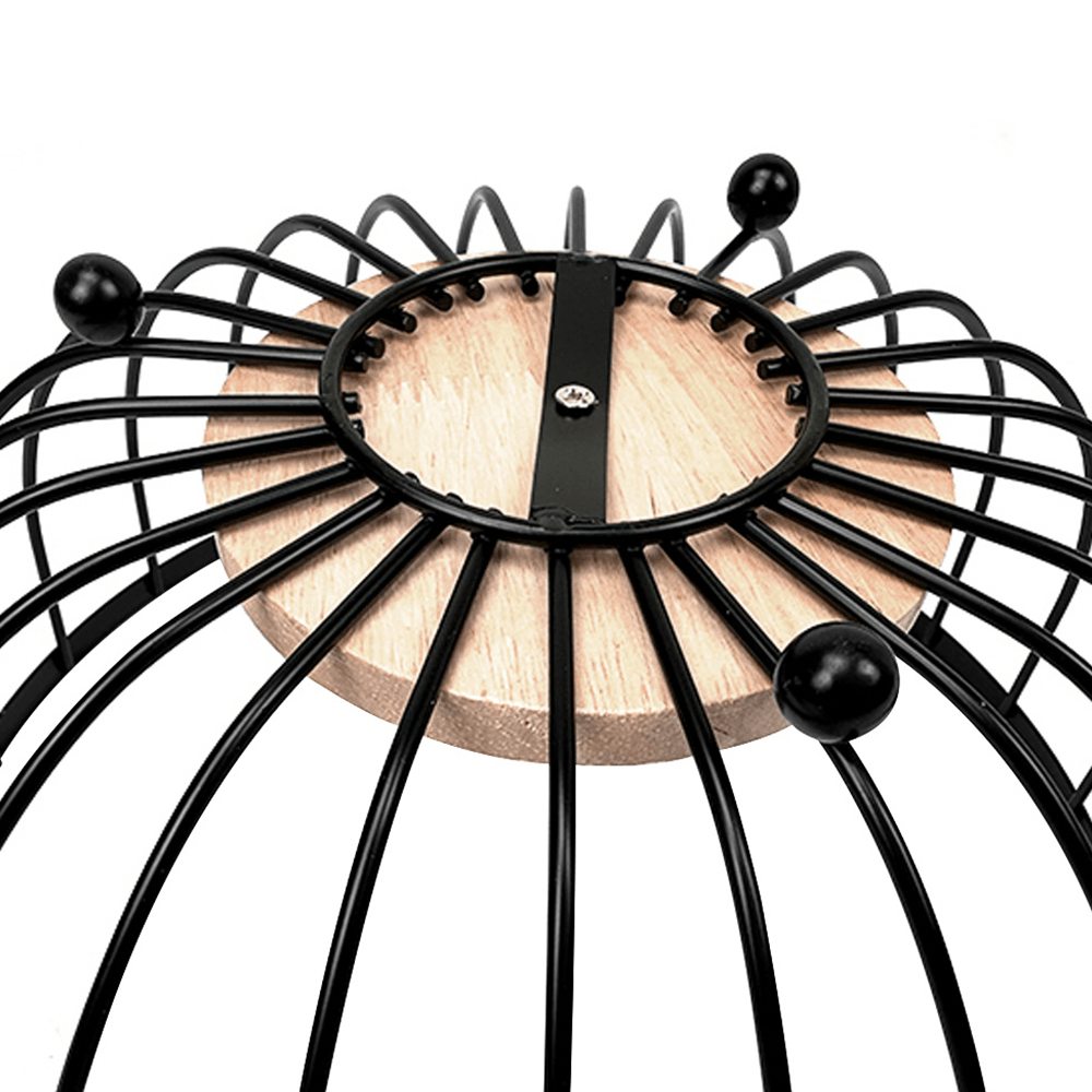 Frutero de Metal Francia Chefmaker Cesta Para Frutas Minimalista Acero Inoxidable Con Base de Madera - Chefmaker.com.mx