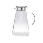 Cargue la imagen en el visor de la galería, Jarra Vidrio Agua de 1.8L Vidrio de Borosilicato de Alta resistencia Con Tapa de Acero Inoxidable y Filtro - Chefmaker.com.mx