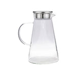 Cargue la imagen en el visor de la galería, Jarra Vidrio Agua de 1.8L Vidrio de Borosilicato de Alta resistencia Con Tapa de Acero Inoxidable y Filtro - Chefmaker.com.mx