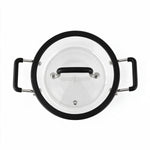 Cargue la imagen en el visor de la galería, Olla de Vidrio Borosilicato Chefmaker Alba 2.5 L con Tapa – Negro - Chefmaker.com.mx