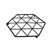 Salvamanteles Metálico Porto Chefmaker Portacaliente Negro Protector de Mesa Moderno Minimalista - Chefmaker.com.mx