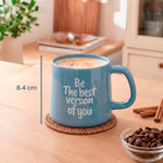 Cargue la imagen en el visor de la galería, Set 4 Tazas de Cerámica Chefmaker PUEBLA 300 ml New Bone con Frases - Chefmaker.com.mx