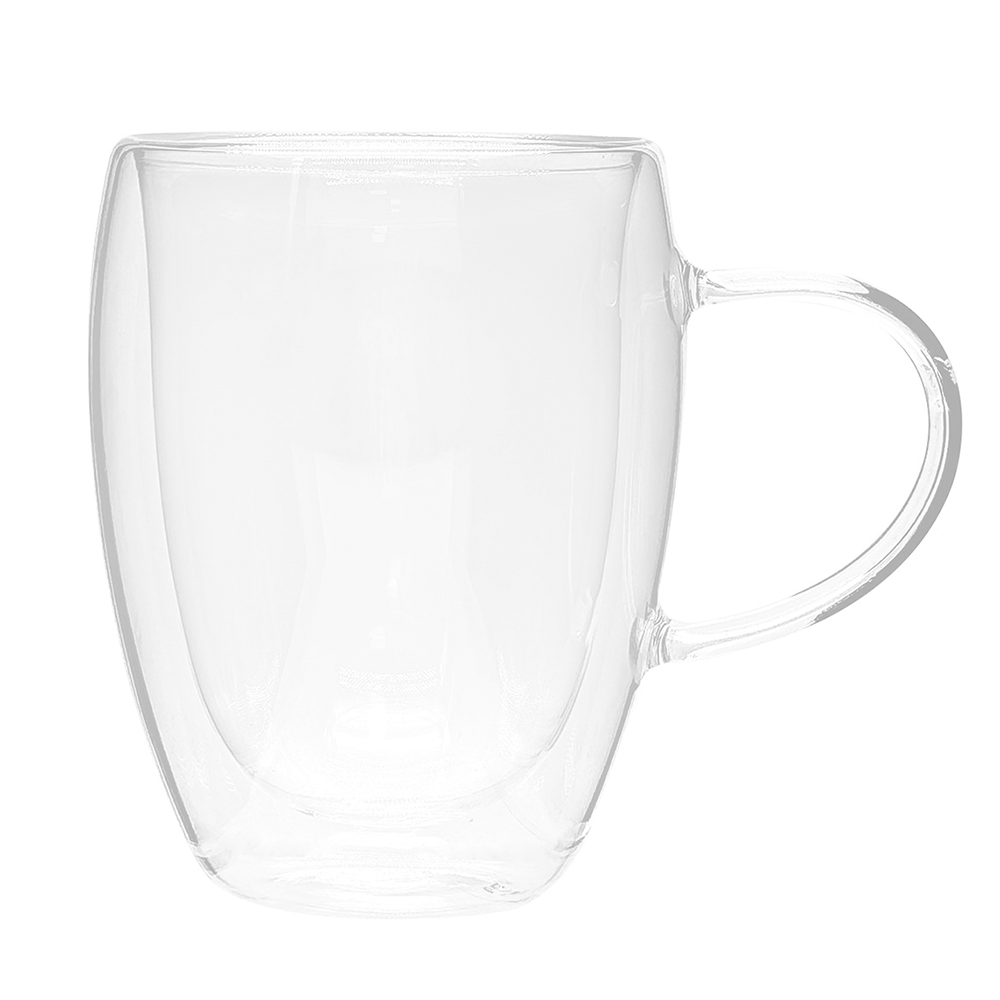 Set de 2 Tazas Brusela Chefmaker de Cristal Transparente 350ml - Chefmaker.com.mx