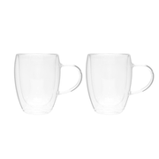Set de 2 Tazas Brusela Chefmaker de Cristal Transparente 350ml - Chefmaker.com.mx