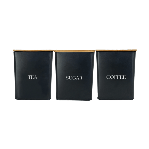 Set de 3 Contenedores Recipientes Canisters - set Para Cocina - Chefmaker.com.mx