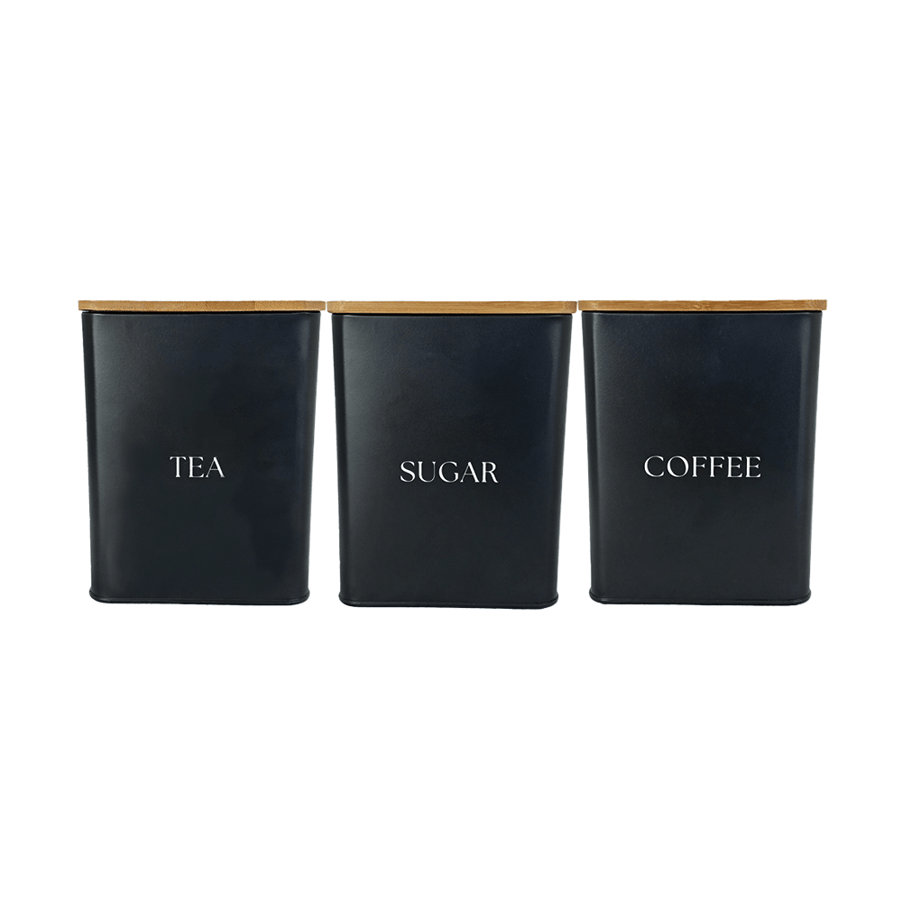 Set de 3 Contenedores Recipientes Canisters - set Para Cocina - Chefmaker.com.mx