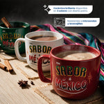 Cargue la imagen en el visor de la galería, Set de 3 Tazas de Cerámica Chefmaker Mexamug 400 ml Sabor a México - Chefmaker.com.mx
