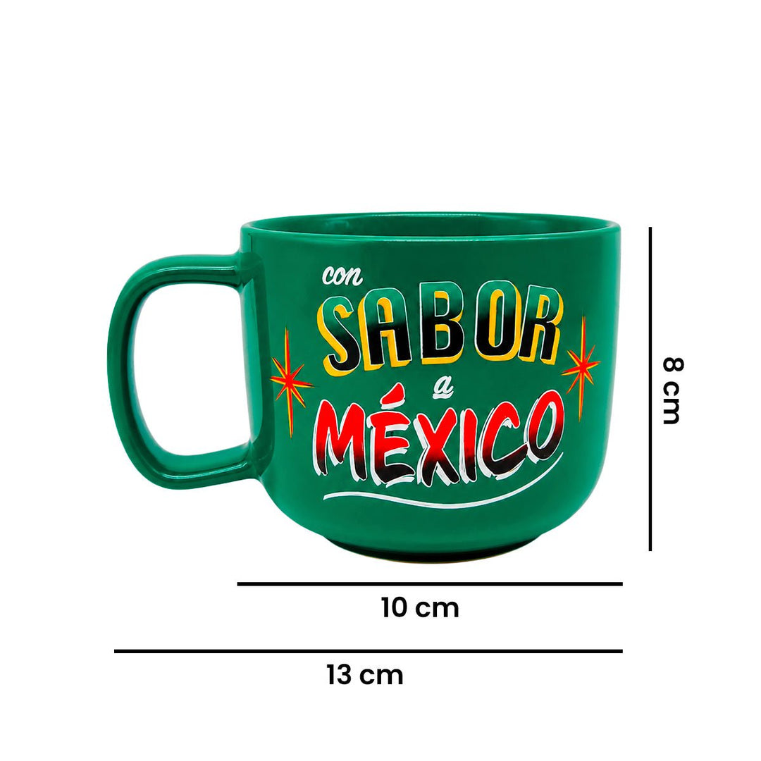 Set de 3 Tazas de Cerámica Chefmaker Mexamug 400 ml Sabor a México - Chefmaker.com.mx