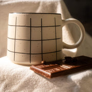 Set de 4 Taza DALMATA DR - SET Chefmaker de Cerámica Grabado 400ml Rayas - Chefmaker.com.mx