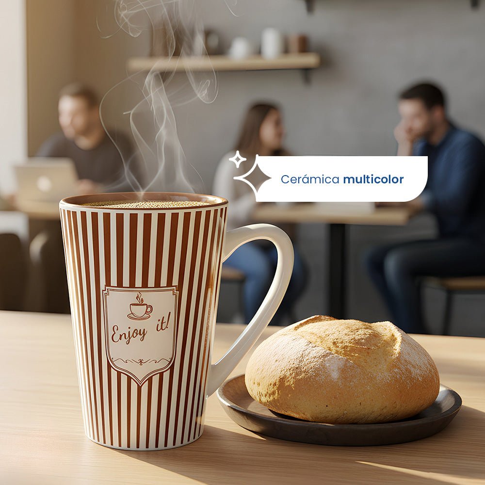 Set de 4 Taza VIANCA - SETE Chefmaker Cerámica 400ml (Enjoy) - Chefmaker.com.mx