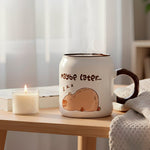 Cargue la imagen en el visor de la galería, Set De 4 Tazas Capibara Lux Chefmaker de Cerámica Grabado 428ml (Maybe) - Chefmaker.com.mx
