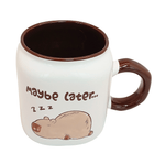 Cargue la imagen en el visor de la galería, Set De 4 Tazas Capibara Lux Chefmaker de Cerámica Grabado 428ml (Maybe) - Chefmaker.com.mx
