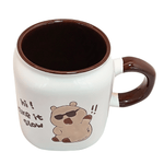 Cargue la imagen en el visor de la galería, Set De 4 Tazas Capibara Lux Chefmaker de Cerámica Grabado 428ml (Take) - Chefmaker.com.mx
