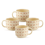 Cargue la imagen en el visor de la galería, Set de 4 TERRACOTA X - SET Chefmaker de Cerámica Grabado 400ml - Chefmaker.com.mx
