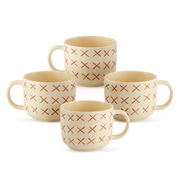 Set de 4 TERRACOTA X - SET Chefmaker de Cerámica Grabado 400ml - Chefmaker.com.mx