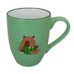 Cargue la imagen en el visor de la galería, Set De 6 Taza Capibara Chefmaker de Cerámica Grabado 350ml - Chefmaker.com.mx
